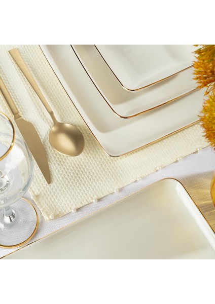 Elegant Kalypso Gold 55 Parça Yemek Takımı