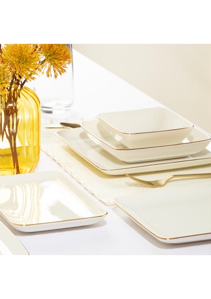 Elegant Kalypso Gold 55 Parça Yemek Takımı