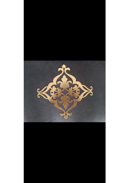 Dekoratif duvar süsü 25×25 cm gold 1 adet olarak gönderilir fiyatları