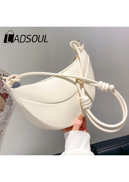 Beyaz Ladsoul 2021 Düz Renk Çantalar ve Cüzdanlar Trend Kadınlar Için Crossbody Omuz Çantası Markalı Trendy Pu Deri Köfte Tasarımı (Yurt Dışından) fiyatları