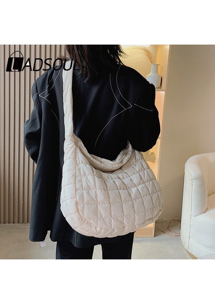 Kahve Landsoul Sonbahar Yeni Trendy Büyük Kapasiteli Hamur Torbası Moda Crossbody Omuz Çantası Hafif Rahat Tüm Maç Kadın Çantası (Yurt Dışından) modelleri