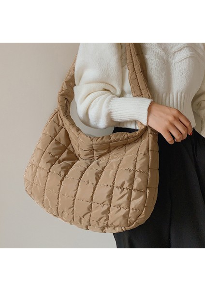 Kahve Landsoul Sonbahar Yeni Trendy Büyük Kapasiteli Hamur Torbası Moda Crossbody Omuz Çantası Hafif Rahat Tüm Maç Kadın Çantası (Yurt Dışından) fırsatları