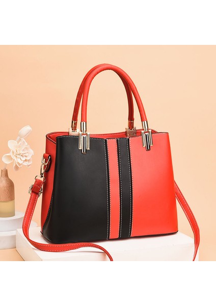 Fotoğraf Renk Moda Yeni Bayanlar Çanta Büyük Kapasiteli Colorblock Messenger Çanta Marka Tasarımcısı Omuz Çantaları Yüksek Kaliteli Tote Çanta Kadın's (Yurt Dışından) fiyatları