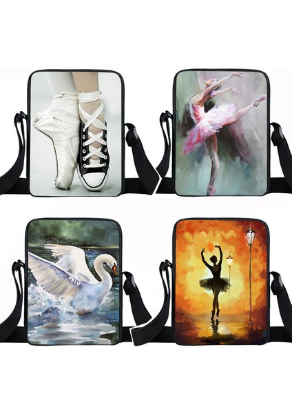 XKBBALLET11 Sevimli Bale Dans Kadın Çanta Messenger Çanta Seyahat Için Taşınabilir Crossbody Çanta Bayanlar Omuz Çantaları Kızlar Küçük Satchel (Yurt Dışından) fırsatları