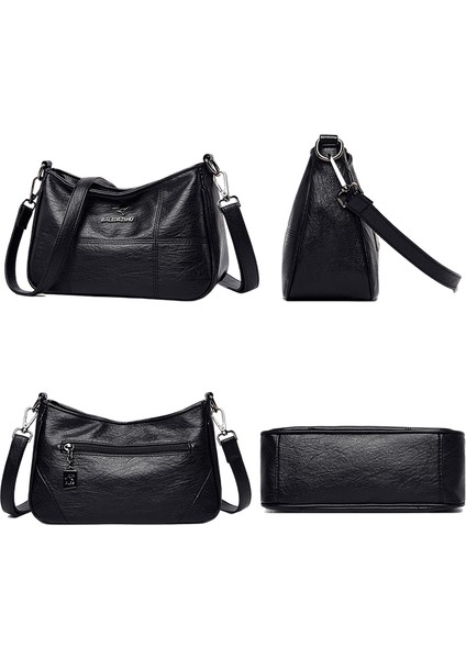 Kahverengi Basit Moda Crossbody Omuz Çantası Kadın 2021 Yeni Yumuşak Pu Deri Çantalar ve Kadınlar Için Çanta Lüks Tasarımcı Messenger Çanta (Yurt Dışından) indirimleri