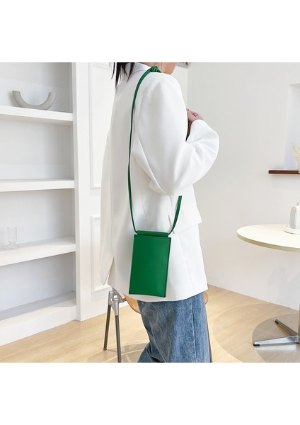 Siyah Kadın Mini Crossbody Çanta Pu Deri Omuz Çantası Eğilim Tasarımcı Telefon Çantası Bozuk Para Cüzdanı Cüzdan Siyah Beyaz Yeşil Messenger Çanta (Yurt Dışından) indirimleri
