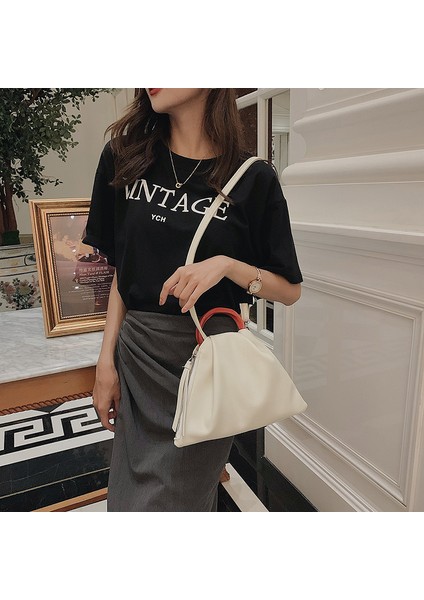 Kahverengi Çapraz Vücut Çanta Kadın Basit Omuz Çantaları Kadın Yumuşak Deri Hamur Torbası Tasarımcı Marka Küçük Tote Sac Bayan Çanta Moda (Yurt Dışından)
