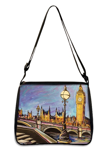 YXBLONDONC10CW Güzel Manzara Eyfel Kulesi/londra Manzara Desen Çanta Kadın Moda Koltukaltı Çantaları Seyahat Için Omuz Çantası Hediye (Yurt Dışından)