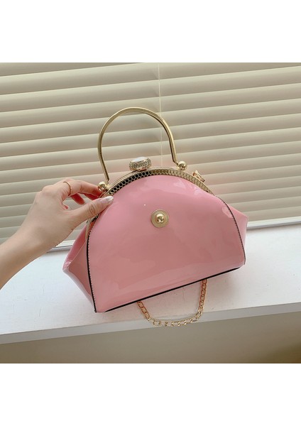 Pembe Rugan Kadın Parti Düğün Çantaları Marka Tasarımcısı Kadın Çanta Omuz Çantaları Kadınlar Için Elmas Debriyaj Crossbody Çanta (Yurt Dışından)
