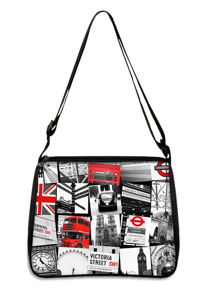 YXBLONDONC05CW Güzel Manzara Eyfel Kulesi/londra Manzara Desen Çanta Kadın Moda Koltukaltı Çantaları Seyahat Için Omuz Çantası Hediye (Yurt Dışından)