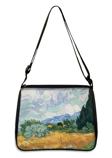 YXBVANGC03CW Van Gogh Yıldızlı Gece Kolu Çanta Retro Kadın Omuz Çantaları Bayanlar Çanta Eğlence Koltukaltı Kılıf Çanta Kadın Debriyaj (Yurt Dışından)