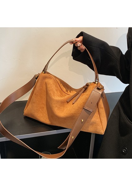 Gri Moda Yüksek Kapasiteli Kadın Patchwork Pu Crossbody Çanta Kadın Çanta Kadınlar Için Sahte Süet Omuz Çantası Tote Çanta Çanta (Yurt Dışından) indirimleri