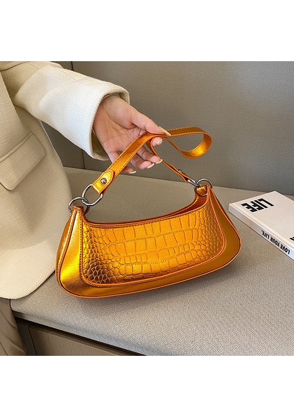 Yeşil Koltuk Altı Çantası Moda Koltukaltı Sling Çanta Pu Deri Koltukaltı Kadın Omuz Çantası Retro Timsah Desen Kadınlar Için Crossbody Çanta Hobo Çanta (Yurt Dışından) fiyatları
