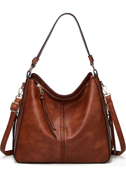 Kahverengi 2 Elvasek Kadın Çanta Kadın Crossbody Omuz Çantaları Bayanlar Için Yüksek Kaliteli Pu Deri Postacı Çantası Büyük Kılıf Büyük Kapasiteli (Yurt Dışından) modelleri