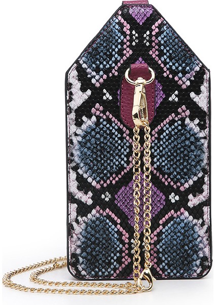 Python Siyah En Kaliteli Küçük Tütsü Crossbody Çanta Desen Mini Zincir Çanta Debriyaj Çanta Tasarımcısı Telefon Çantası Yeni Kadın Omuz Çantaları (Yurt Dışından) indirimleri