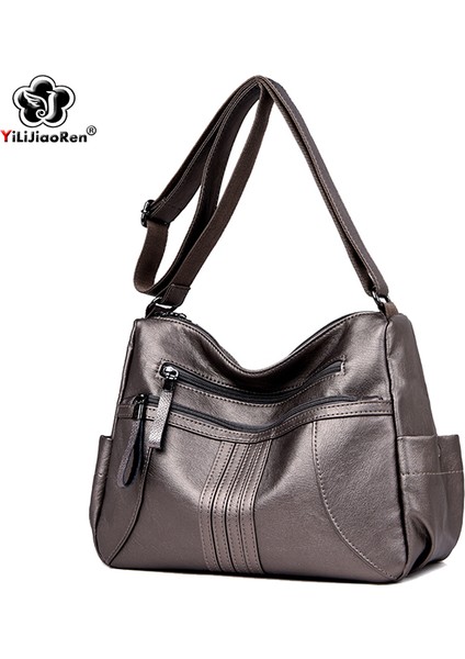 Bronze2 Moda Büyük Kadınlar Için Crossbody Çanta Ünlü Marka Yumuşak Deri Omuz Çantası Kadın Lüks Çanta Kadın Çanta Tasarımcısı Sac 2019 (Yurt Dışından) fiyatları