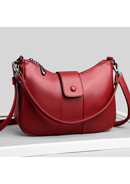 Yeşil 2021 Yaz Yeni Lüks Kadın Çanta Deri Kaliteli Messenger Crossbody Çanta Günlük Moda Klasik Kadın Çantası Omuz Çantası (Yurt Dışından)
