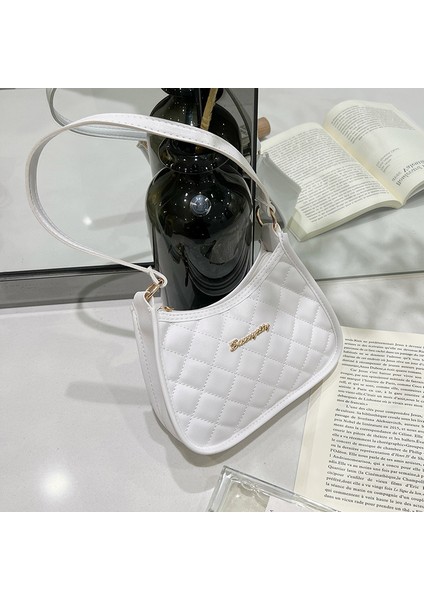 Haki Yeni Küçük Kadın Çantaları 2022 Lingge Nakış Koltuk Altı Çantaları Rahat Tek Omuz Askılı Çanta Moda Moda Basit Tote Çanta (Yurt Dışından) indirimleri