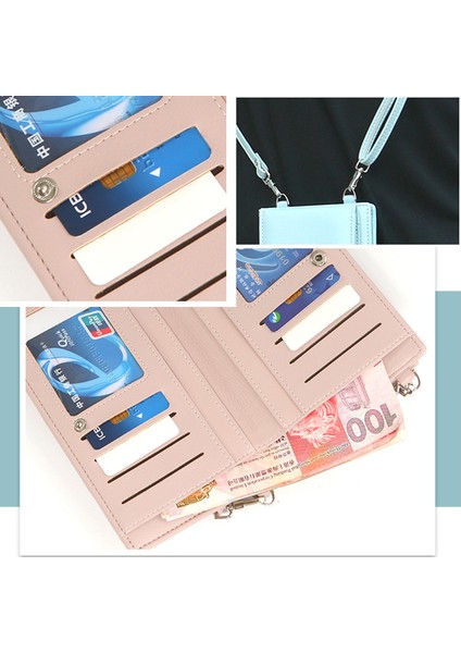 Siyah Casual Kadın Kız Çanta Küçük Cep Telefonu Kılıfı Omuz Çantası Kart Sahipleri Cüzdan Alışveriş Crossbody Çanta Bayan Çantalar (Yurt Dışından)