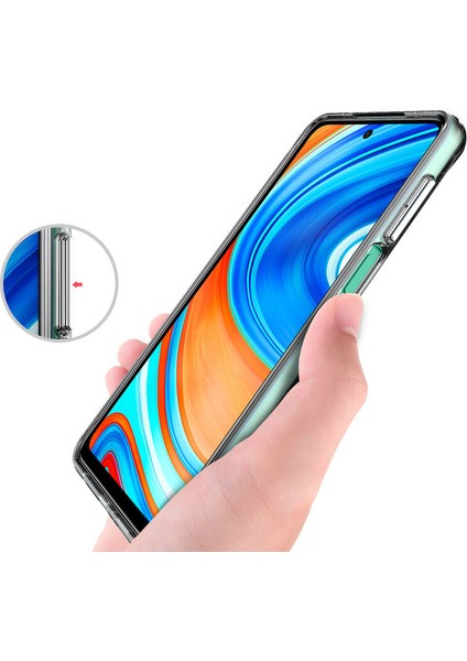 Xiaomi Redmi Note 9 Pro Uyumlu Kılıf Sararmaz Hd Şeffaf Silikon Kılıf Şeffaf