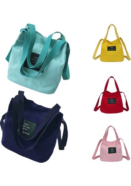 Koyu Mavi Büyük Kapasiteli Tuval Kadın Omuz Çantası Kılıfı Kadınlar Için Crossbody Çanta Lüks Çanta Kadın Çanta Tasarımı (Yurt Dışından) fırsatları