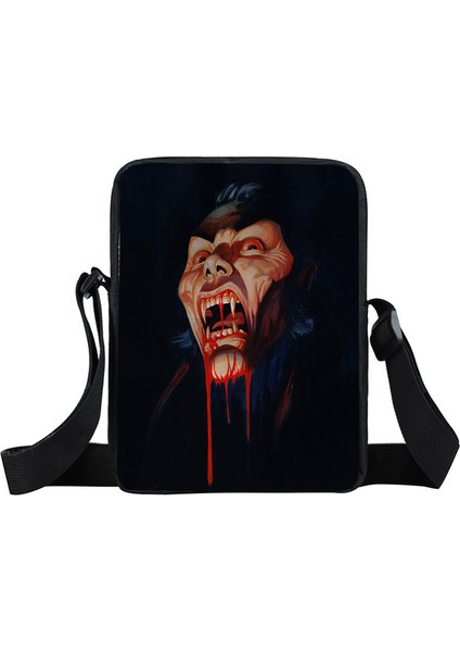XKBDRACULA07 Vampir Yarasa Hayalet Askılı Çanta Kadın Crossbody Çanta Gotik Vlad Tepes Çanta Küçük Satchel Cadılar Bayramı Omuz Çantaları (Yurt Dışından)
