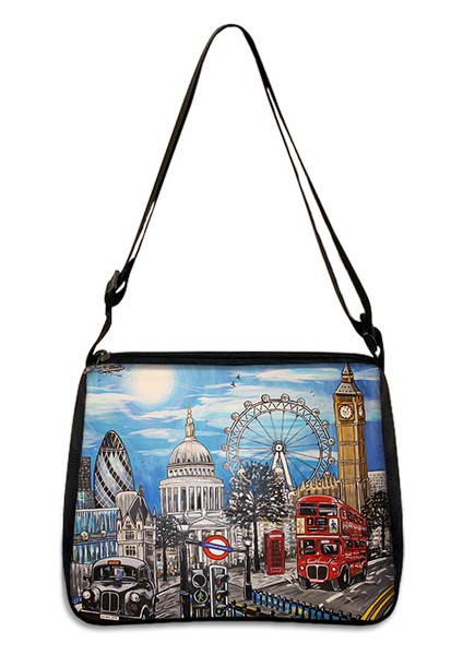 YXBLONDONC06CW Güzel Manzara Eyfel Kulesi/londra Manzara Desen Çanta Kadın Moda Koltukaltı Çantaları Seyahat Için Omuz Çantası Hediye (Yurt Dışından)