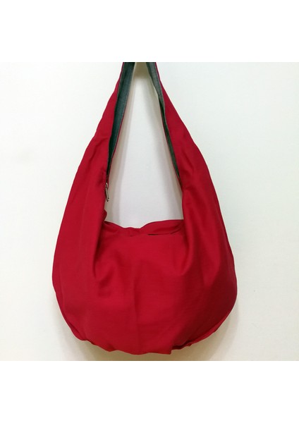 Kadın Çantası Kırmızı Vintage Tote Kadın Çanta Omuz Çantaları Hobos Çanta Kadın Anne Hediye Boho Yahudi Retro Pamuk Hobos Saçak Bohem Çanta Çanta (Yurt Dışından)