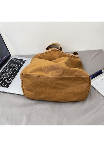 Yeşil Kadın Rahat Tuval Büyük Kapasiteli Büyük Boy Hımbıl Çanta 2023 Y2K Moda Emo Genç Okul Kitap Dizüstü Gecelik Crossbody Çanta (Yurt Dışından) indirimleri