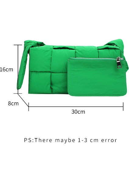 B Mabula Lüks Örgü Çantası Crossbody Çanta Kadın Kış Tüy Yastıklı Kapitone Aşağı Uzay Marka Tasarım Omuz Tote (Yurt Dışından) indirimleri