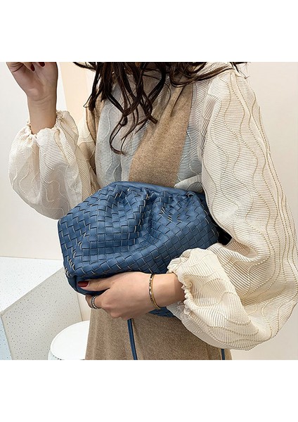 Kahve Kadınlar Basit Köfte Çanta Tasarımcısı Retro Moda Bulut Kadın Crossbody Omuz Çantası Gelgit Messenger Çanta Debriyaj Çanta (Yurt Dışından) modelleri