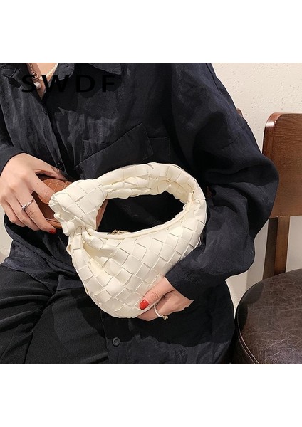 Mavi Marka Dokuma Çanta Kadınlar Için Yüksek Kaliteli Deri Bulut Çanta Lüks Omuz Çantaları Tasarımcı Debriyaj Çantalar Örgü El Çantası Hobos (Yurt Dışından) modelleri