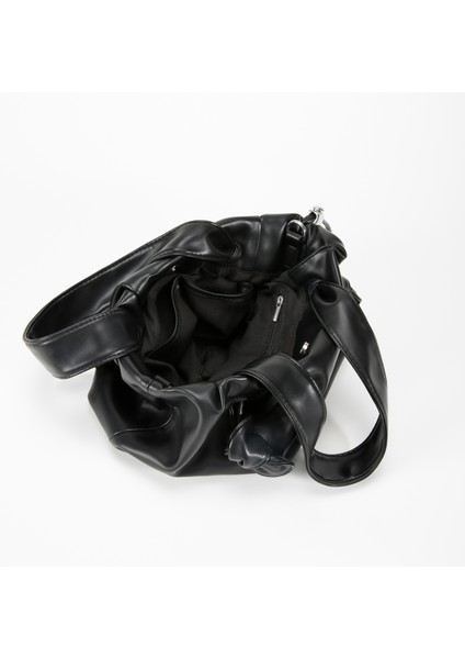 G Mabula Pilili Yumuşak Deri Kadın Tote Üst Kolu Çanta Gümüş Telefon Çantalar Moda Hobo Crossbody Çanta Düz Renk (Yurt Dışından)