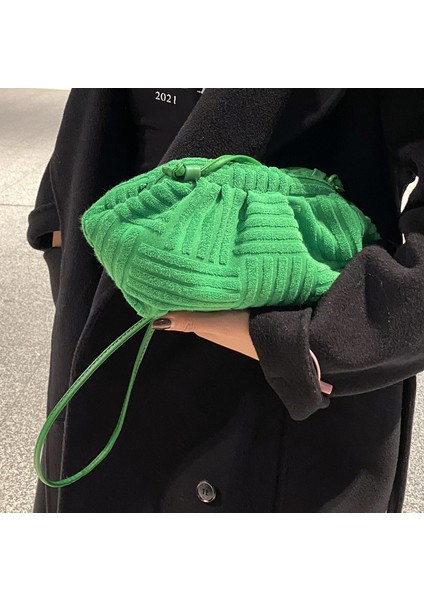 Siyah Kadın Moda Havlu Bulut Çanta Lüks Küçük Köfte Dantelli Yastık Çanta Kadın Çanta Markalar Bayanlar Omuz Çantası (Yurt Dışından) modelleri