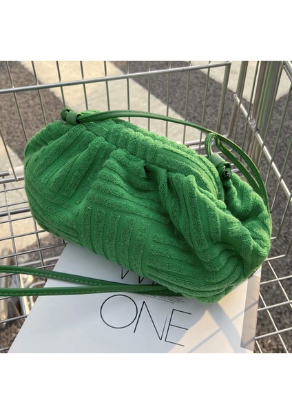 Siyah Kadın Moda Havlu Bulut Çanta Lüks Küçük Köfte Dantelli Yastık Çanta Kadın Çanta Markalar Bayanlar Omuz Çantası (Yurt Dışından) fırsatları