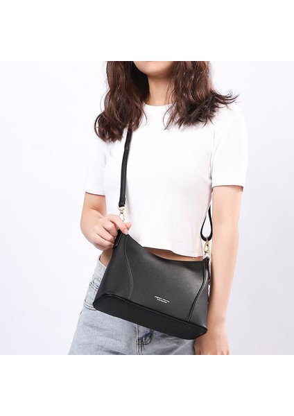 Şarap Kırmızı Lüks Marka Tasarımcısı Koltukaltı Omuz Çantası Kadın Yumuşak Pu Deri Çok Fonksiyonlu Crossbody Messenger Çantalar Kadın (Yurt Dışından)