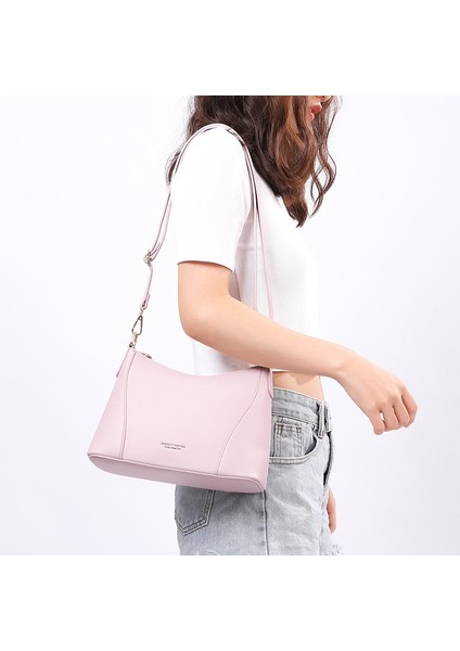 Şarap Kırmızı Lüks Marka Tasarımcısı Koltukaltı Omuz Çantası Kadın Yumuşak Pu Deri Çok Fonksiyonlu Crossbody Messenger Çantalar Kadın (Yurt Dışından)