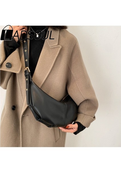 Auburn Ladsoul Kadınlar Yumuşak Deri Çantalar Yüksek Kaliteli Vintage Kadınlar Için Crossbody Çanta Katı Zincirler Omuz Çantaları Kadın Ana Kesesi (Yurt Dışından) modelleri