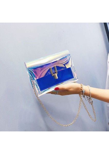 A Blue Mara's Dream Kadınlar Için Crossbody Çanta 2021 Lazer Şeffaf Çanta Moda Kadın Omuz Çantası Messenger Pvc Su Geçirmez Plaj Çantası (Yurt Dışından)