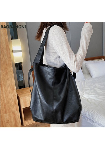 Siyah Kadın Hobo Çanta Büyük Kapasiteli Bayanlar Tote Kadın Crossbody Çanta Kaliteli Deri Kadın Omuz Çantası Bolsa Feminina (Yurt Dışından) fiyatları