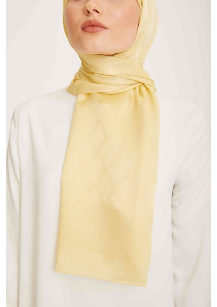 Trend Jan Jan Sarı Monogram Desenli Jakar Şal 6 - 22041 fırsatları