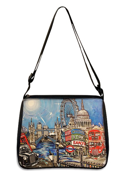 YXBLONDONC01CW Güzel Manzara Eyfel Kulesi/londra Manzara Desen Çanta Kadın Moda Koltukaltı Çantaları Seyahat Için Omuz Çantası Hediye (Yurt Dışından)