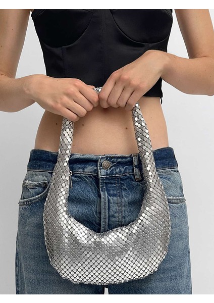C Mabula Köpüklü Bling Payetli Kadın Hobo Akşam Çanta Retro Altın Renk Koltukaltı Omuz Çantası Lüks Bayanlar Parti Çanta (Yurt Dışından) fırsatları