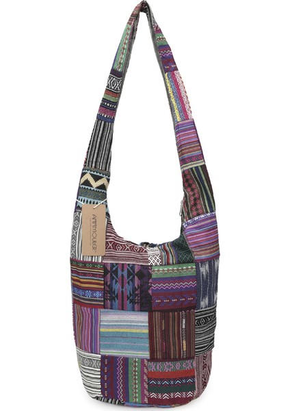 Renkli Wr Lüks Tasarımcı Omuz Çantası Pamuklu Kumaş Crossbody Çanta Retro Tuval Patchwork Hobo Çanta Fermuarlı Kova Çanta Büyük Kadın Çanta (Yurt Dışından) modelleri