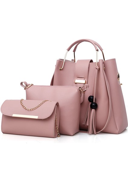Siyah 3 Parçalı Set Kompozit Çanta Yüksek Kaliteli Pu Deri Kadın Çanta Bayanlar Moda Küçük Omuz Crossbody Çanta Ana Kesesi E268 (Yurt Dışından) modelleri