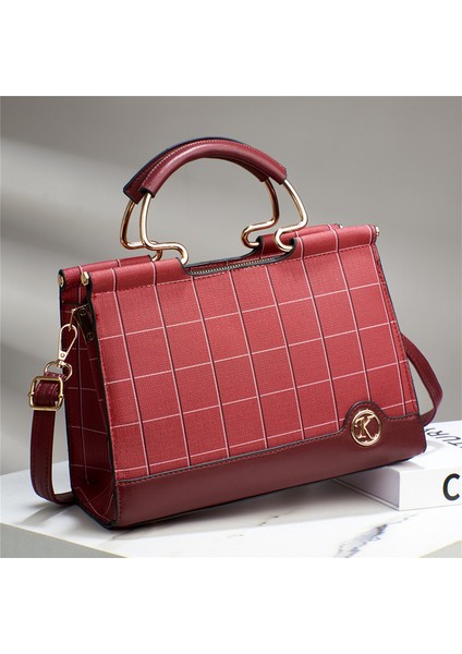 Bordo Kadın Messenger Çanta Lüks Çanta Ünlü Tasarımcı Kadın Çantası Casual Tote Tasarımcı Yüksek Kalite Yeni Iç Yuvası Cep (Yurt Dışından)