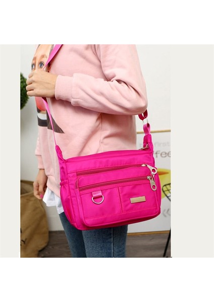 Koyu Mavi Lkeep Yeni Bayanlar Moda Su Geçirmez Oxford Tote Çanta Rahat Naylon Omuz Çantası Mumya Çanta Büyük Kapasiteli Kanvas Çanta (Yurt Dışından) modelleri