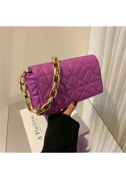 Pembe Chic Bayanlar Yeşil Omuz Çantası Küçük Flap Kadınlar Trendy 2022 Altın Metal Zincir Kadınlar Için Yumuşak Pu Çanta Lüks Bolso Mujer Sac (Yurt Dışından) fırsatları