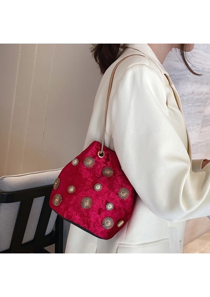 Yeşil Kar Tanesi Mini Çanta Zarif Tote Crossbody Çanta Altın Zincir Omuz Askısı Küçük Çanta Kadın Alışveriş Çantası (Yurt Dışından) fırsatları