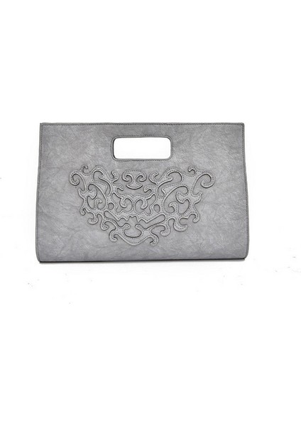 Açık Gri Gece Çantası Omuz Çantası Bayan Clutch Çanta 2020 (Yurt Dışından)